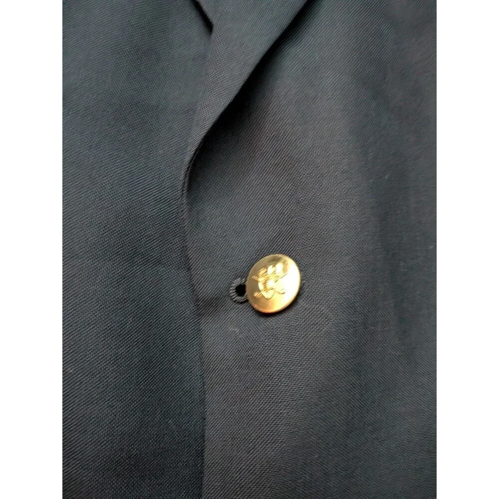 Jack Nicklaus Tournament Series Blazer Navy Blue Gold Size 44R USA Union Made